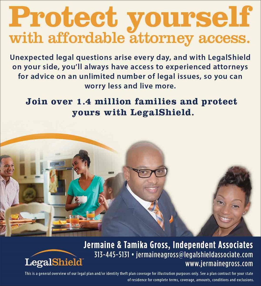 Christians In Business LegalShield Jermaine Tamika Gross Details