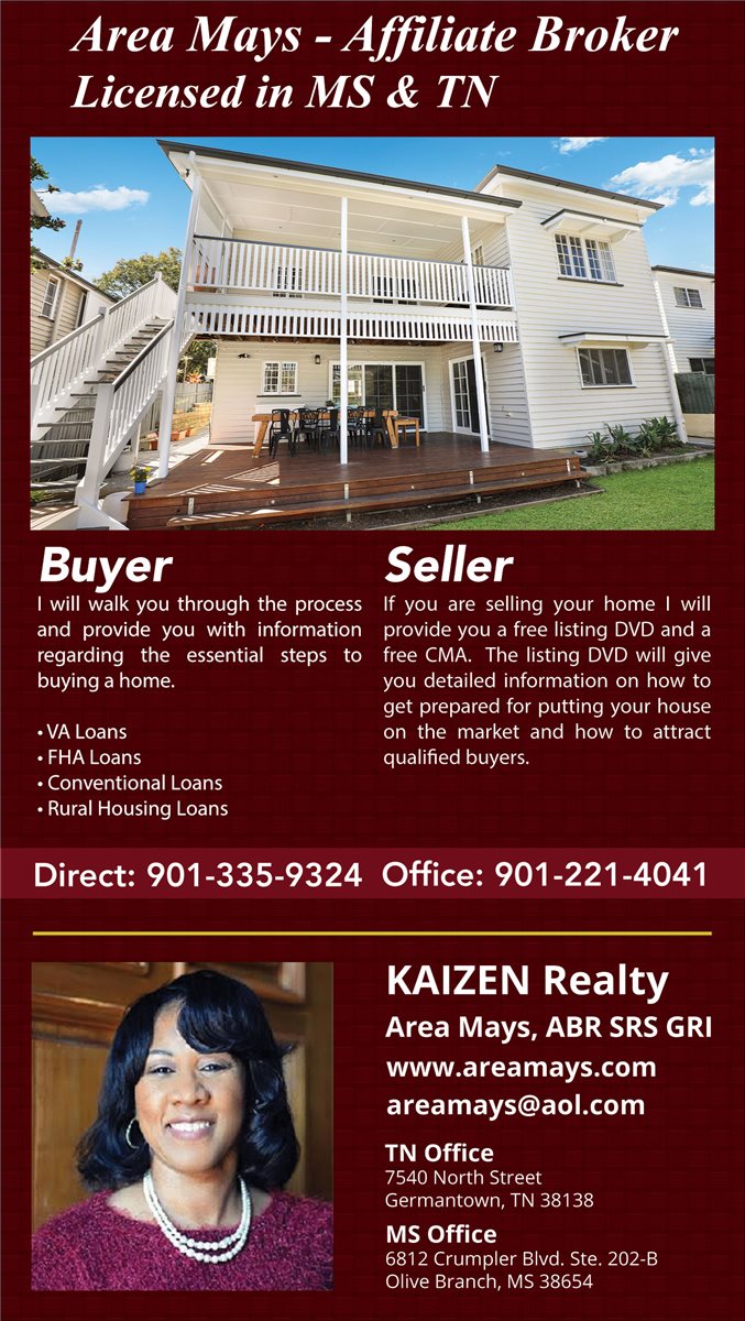 Kaizen Realty MS & TN | Germantown - Area Mays
