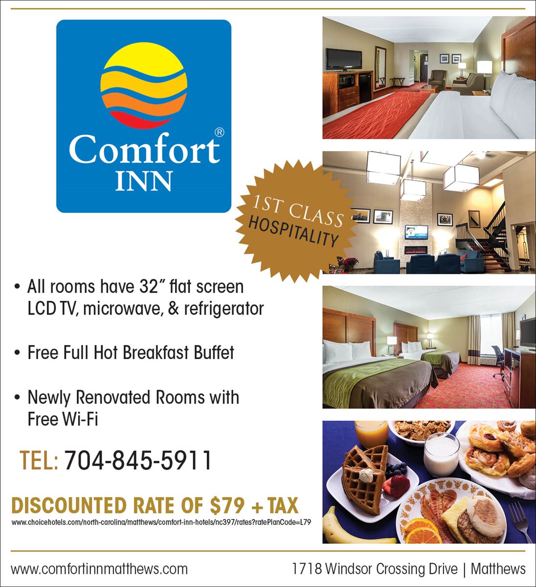 Christians In Business Comfort Inn Matthews Details